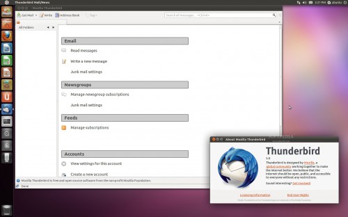Thunderbird virá por padrão no Ubuntu 11.10