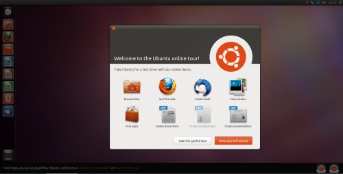 Tour do Ubuntu: simulação básica da interface