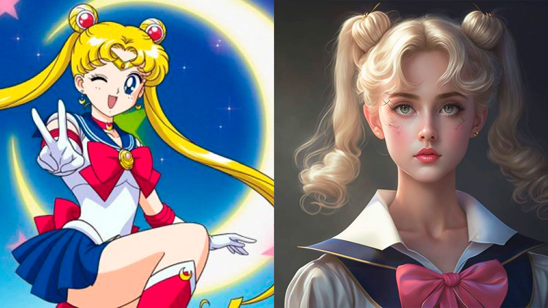 Sailor Moon gerado por inteligência artificial