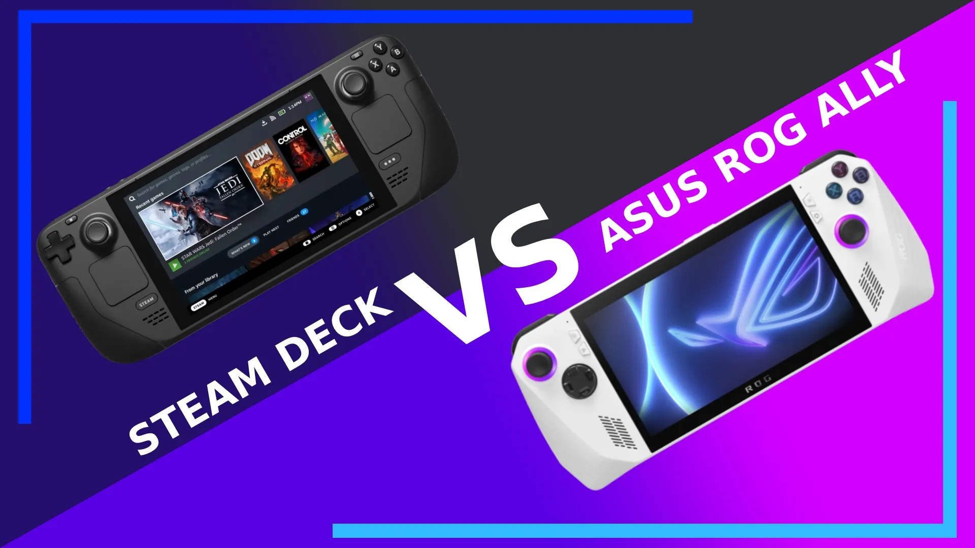 Asus ROG Ally versus Valve Steam Deck - Reviewed