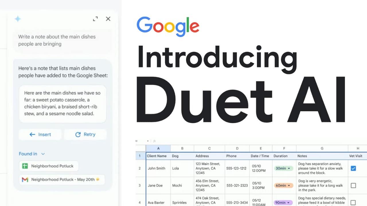 Duet AI no Google Workspace