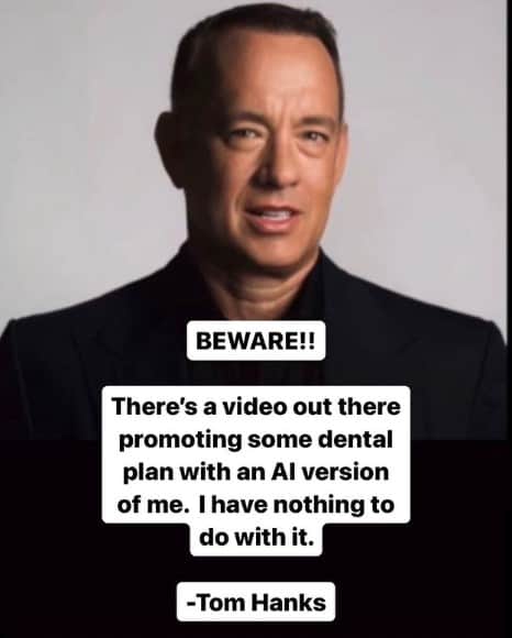 Deepfake e Tom Hanks