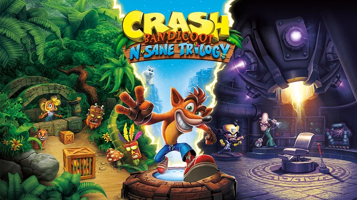 banner do jogo Crash Bandicoot N. Sane Trilogy no playstation
