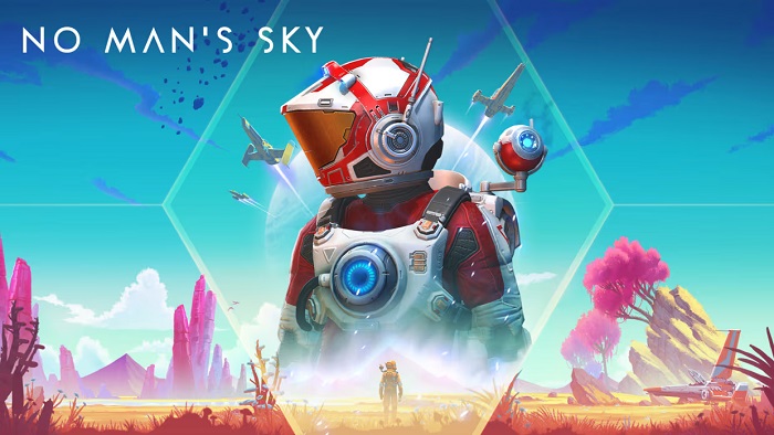 banner do jogo No Man's Sky do playstation