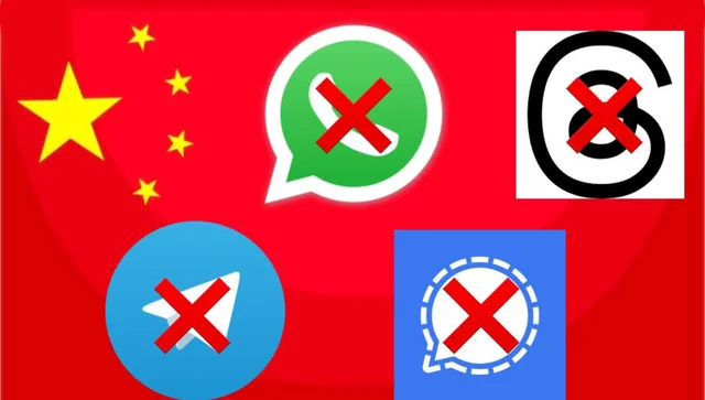 Apps de mensagens removidos da China