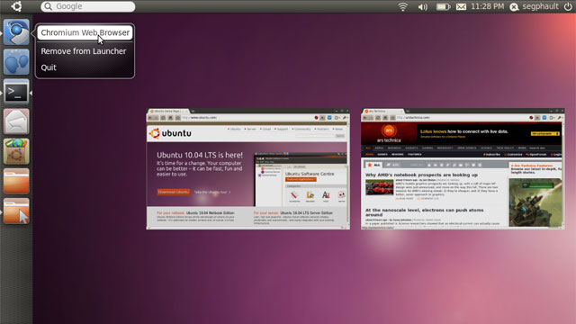 Ubuntu 11.04 trocará Gnome por Unity até nos desktops
