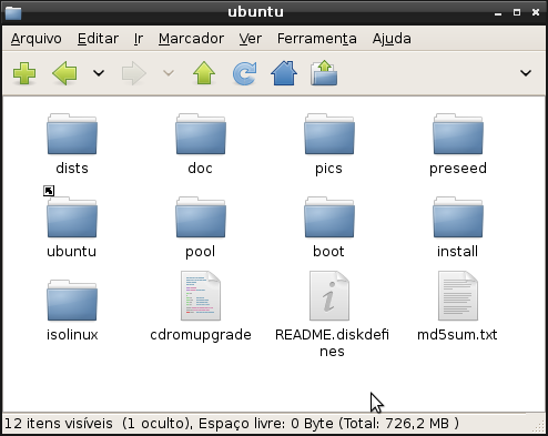 captura de tela ubuntu