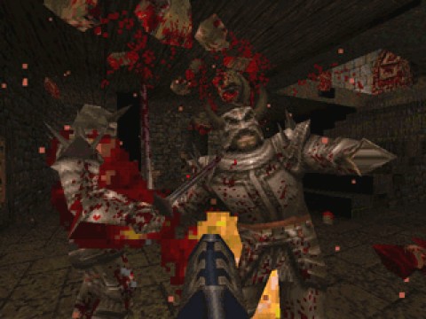 Quake I, um marco na história dos jogos em 3D.