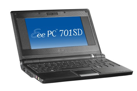 Asus Eee PC 701, baseado no Celeron-M.
