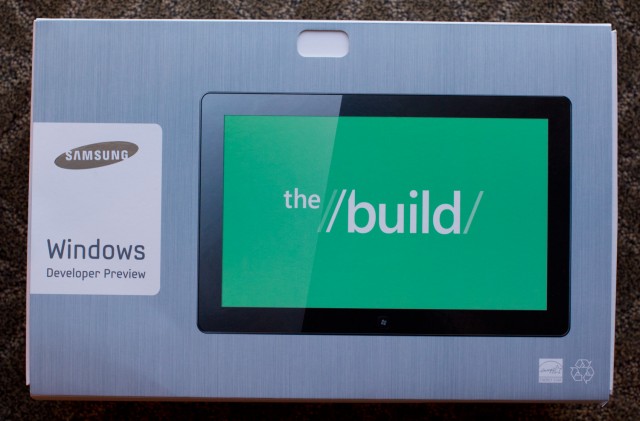 Tablet de demonstração da Samsung com Windows 8
