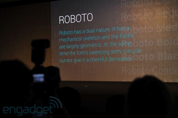 Roboto, nova fonte do Android