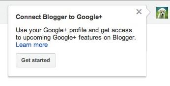 Conexão do Google+ ao Blogger