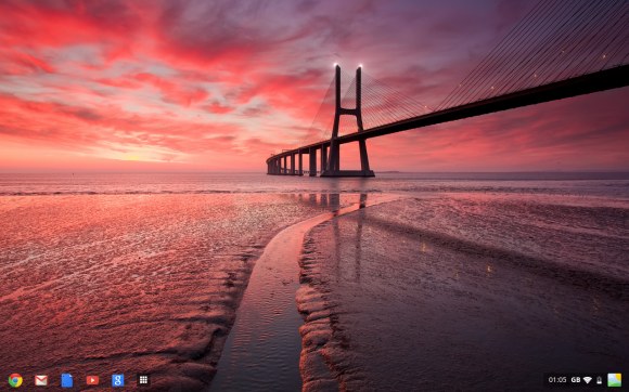 Desktop do novo Chrome OS