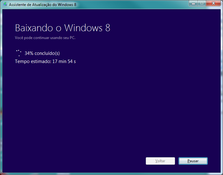 Atualização para o Windows 8