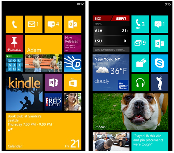 Windows Phone 7.8: live tiles redimensionáveis