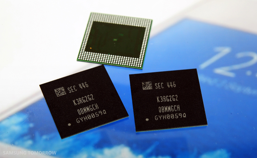 Samsung inicia produção em massa de chips de memória RAM LPDDR4 de 4 GB
