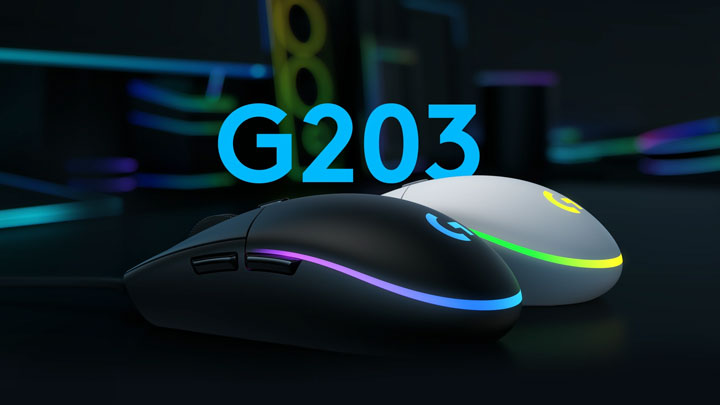Logitech anuncia o mouse G203 Lightsync: 6 botões e até 8.000 DPI