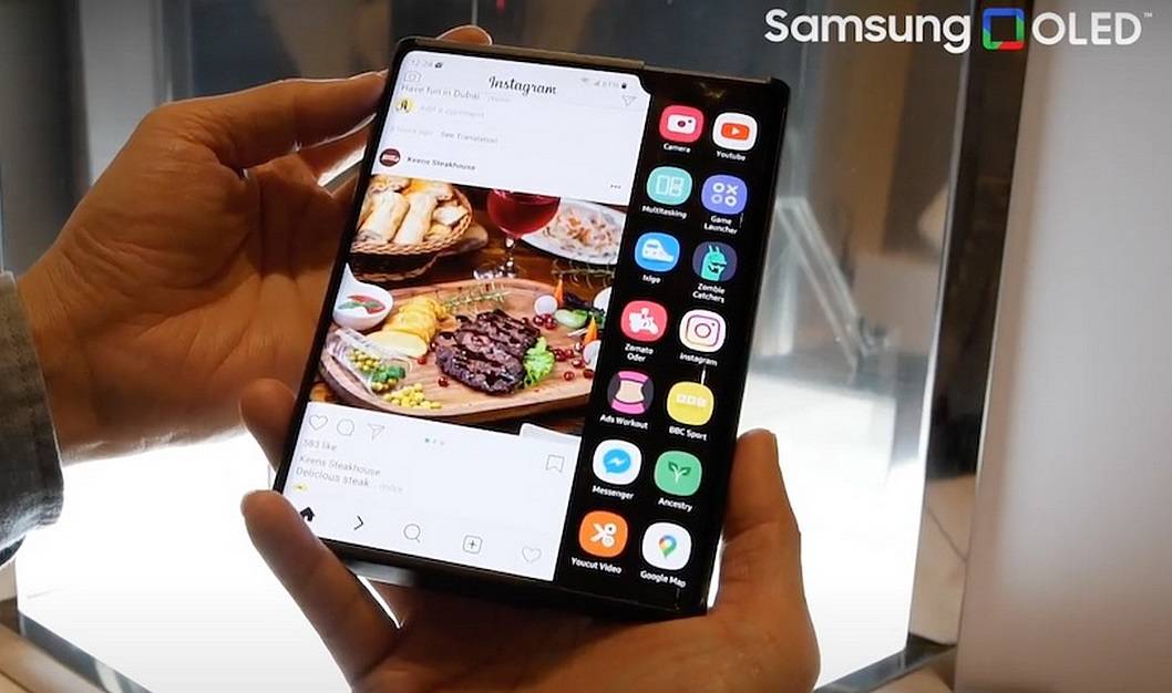 Diamond, o novo celular com tela rolável da Samsung, poderá ser lançado em 2022