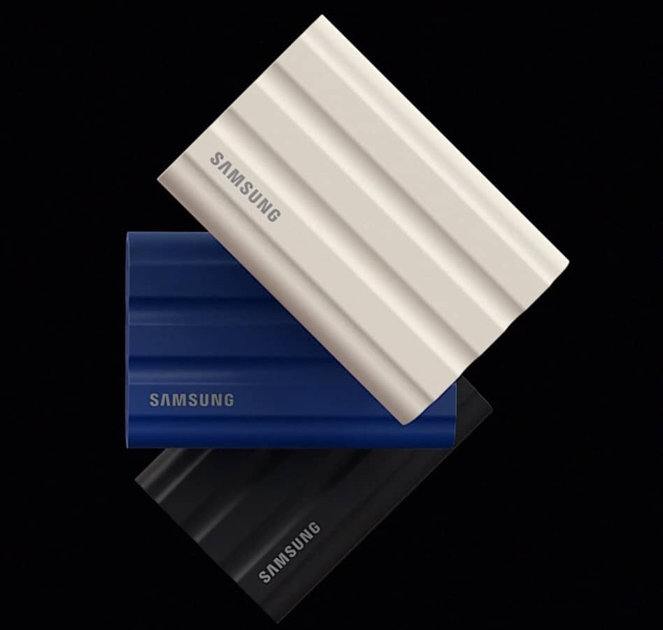 Samsung lança T7 Shield: SSD do tamanho de cartão de crédito e com resistência à água