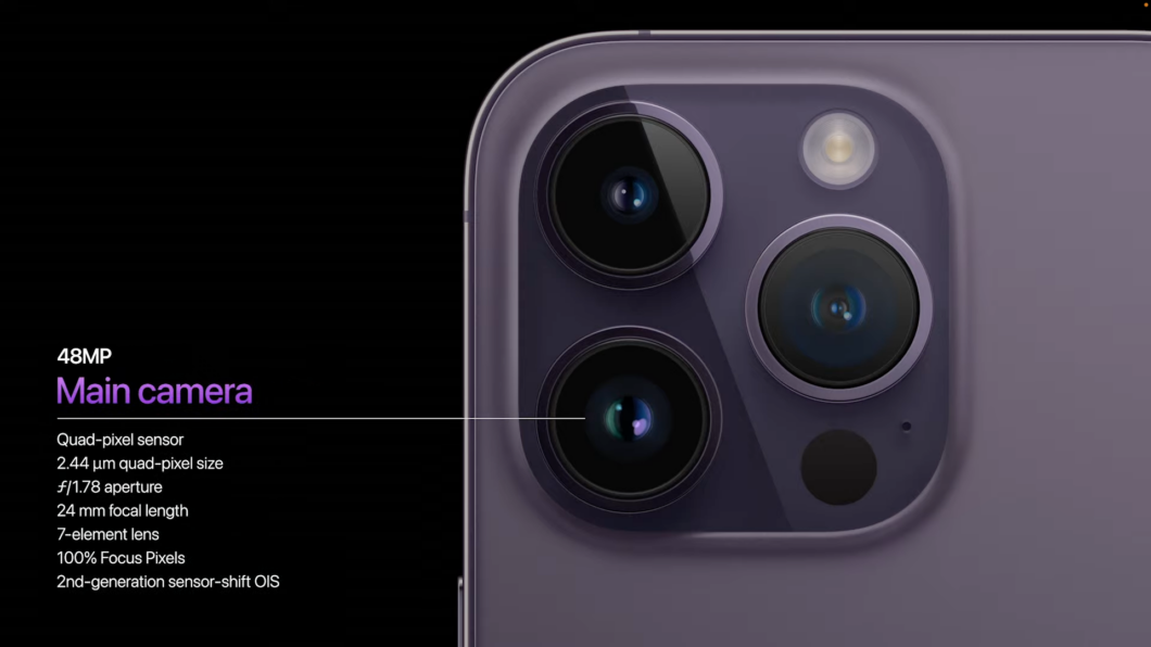 Câmera iPhone 14 Pro