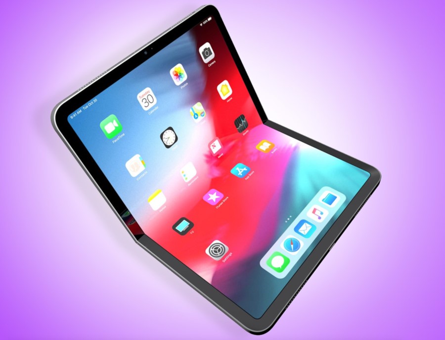 iPad with folding screen