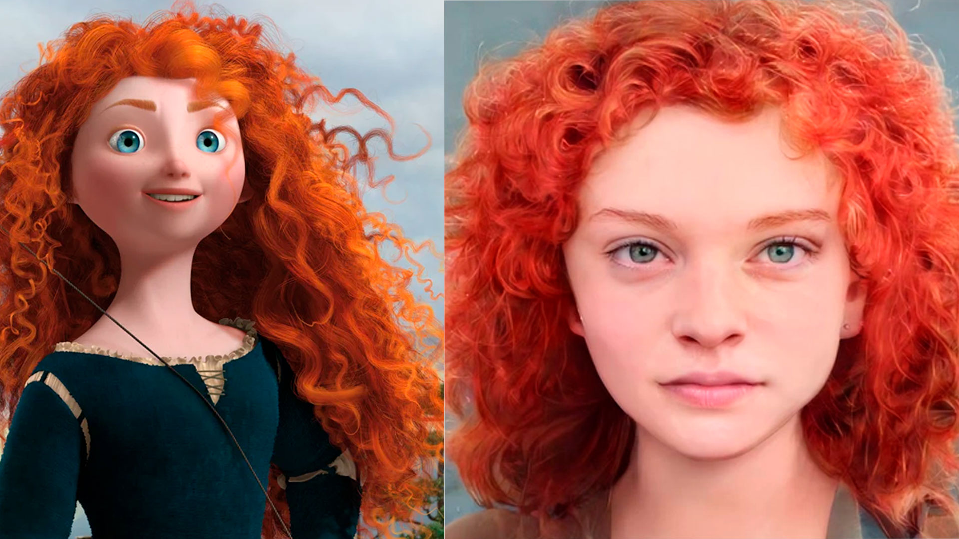 12 personagens famosos que a Inteligência artificial imaginou como seriam na vida real 8 Merida de Valente feito por inteligência artificial