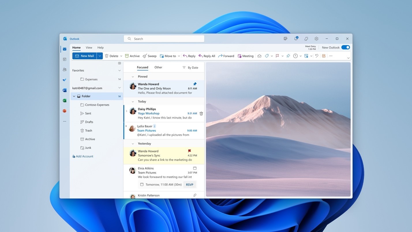 Usuários comemoram: Microsoft inclui suporte ao Gmail no novo app do Outlook 3 Outlook Spring 1