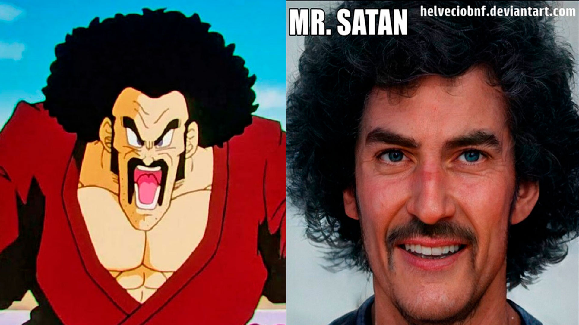 12 personagens famosos que a Inteligência artificial imaginou como seriam na vida real 12 Mr. Satan feito em inteligência artificial