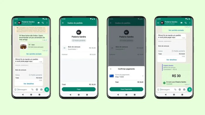 Negócios locais agradecem: WhatsApp libera pagamentos para pequenas empresas 2 whatsapp pagamentos 700x394 1