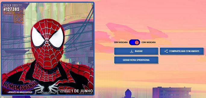 Site coloca usa Inteligência Artificial para te colocar dentro do Aranhaverso 2 Aranhaverso