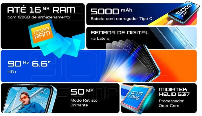 Infinix Hot 30i chega ao Brasil como intermediário com até 16GB de memória RAM 2 Infinix Hot 30i