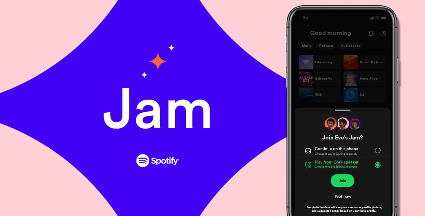 Spotify Jam permite que você crie playlists colaborativas em tempo real com seus amigos