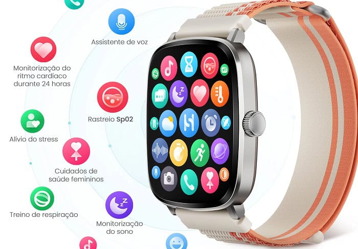 Haylou RS5: novo smartwatch acessível conta com tela grande e certificação IP68 2 Haylou RS5