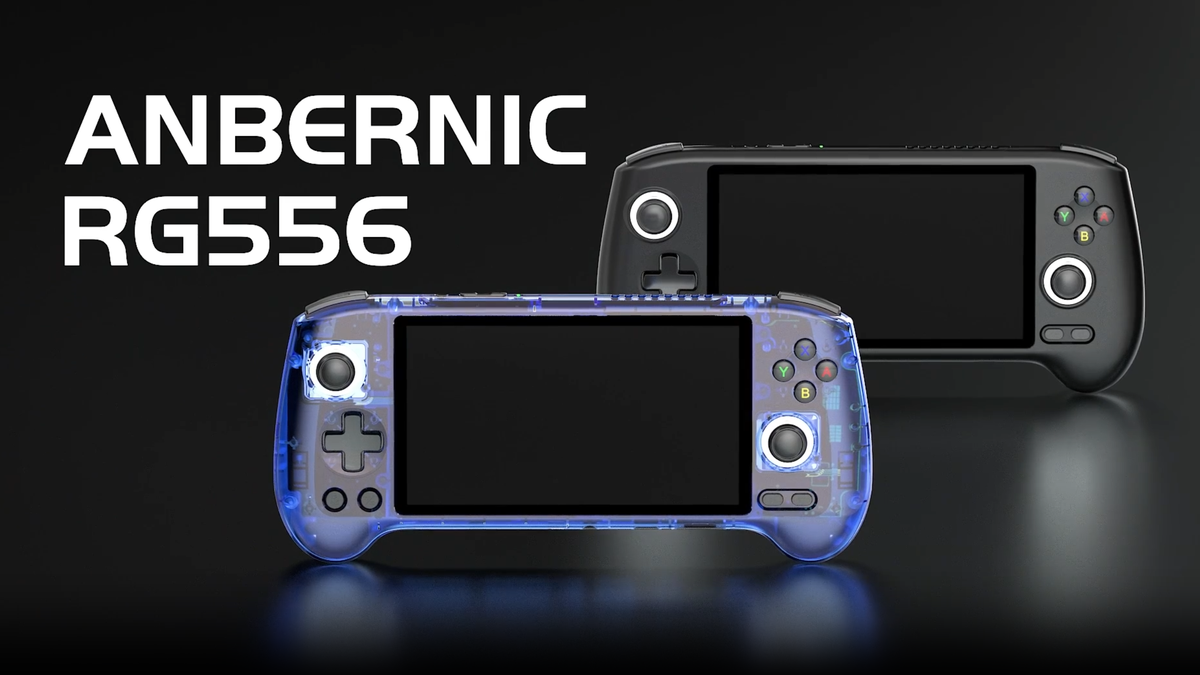 Console portátil Anbernic RG556 chega em março com tela AMOLED e emulador de PS2