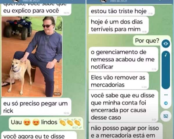 Mulher cai em golpe e faz pix de R$ 2,5 mil para falso Fabio Jr. 2 golpe