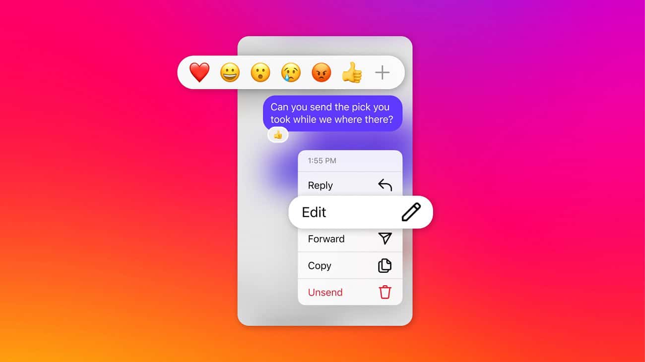 Instagram agora permite editar mensagens e fixar conversas nas DMs