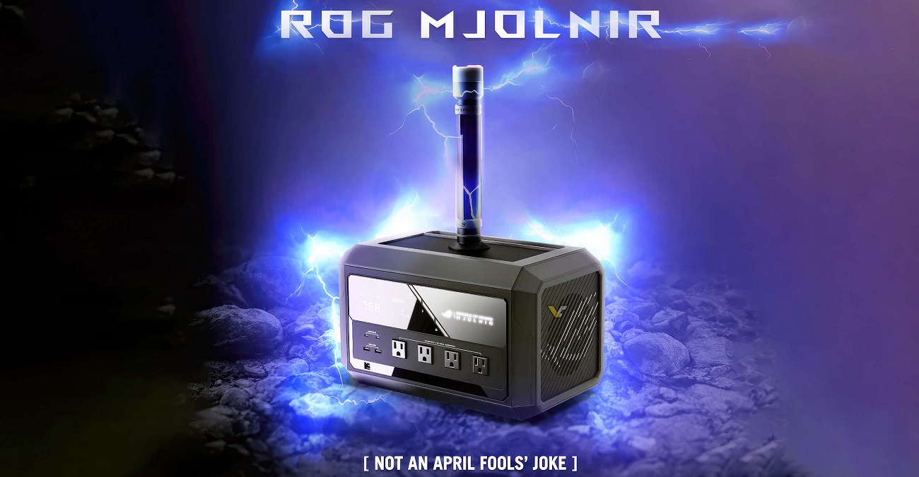 ROG Mjolnir: ASUS revela Power Station com o formato do martelo do Thor