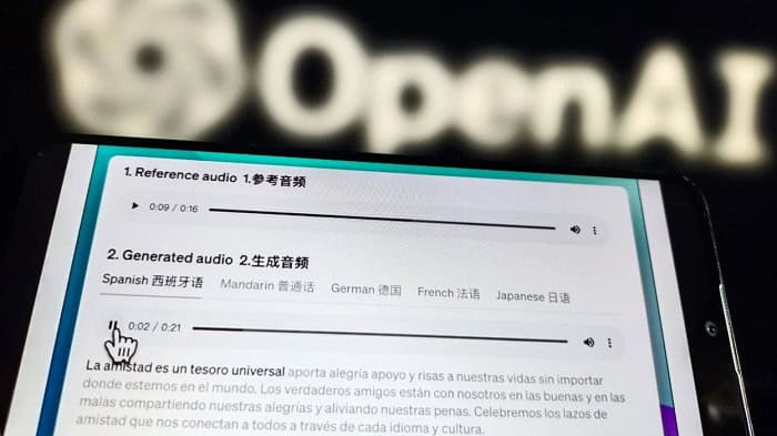 OpenAI mostra IA capaz de reproduzir vozes com amostras de apenas 15 segundos 2 OpenAI