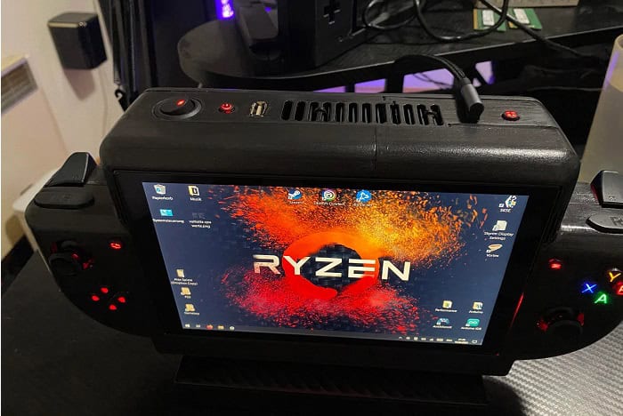Usuário cria Steam Deck caseiro usando um Ryzen 5 5600G 1 foto do ryzen deck, o Steam Deck caseiro