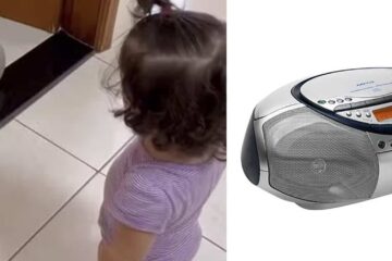 criança-usando-radio-antigo-pensando-alexa
