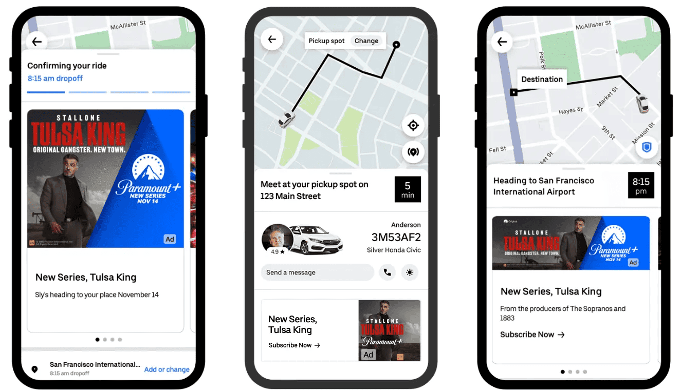 Propaganda em todo lugar! Uber mostrará anúncios antes das corridas no Brasil 2 anúncios Uber Brasil