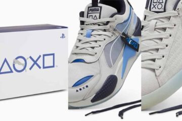 foto dos tênis da puma em parceria com o PlayStation