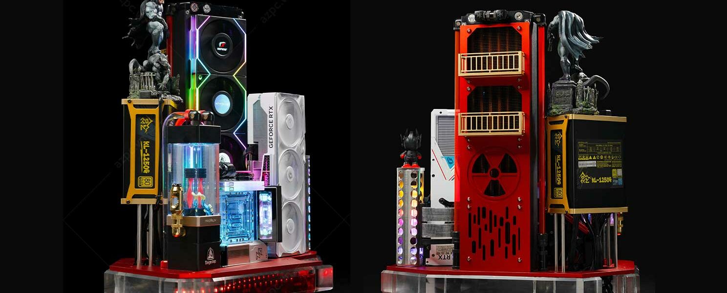 foto do pc gamer inspirado numa cidade radioativa
