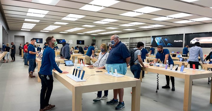 Imagem da loja da Apple em Towson, Maryland