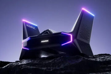 foto do mini-PC gamer que parece uma nave