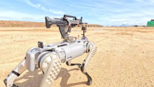 O início do fim: China cria exército de cães-robôs com armas acopladas