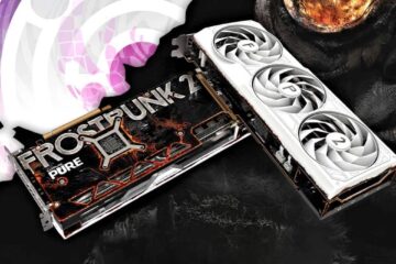 imagem da placa de vídeo Radeon RX 7700XT com tema de Frostpunk 2