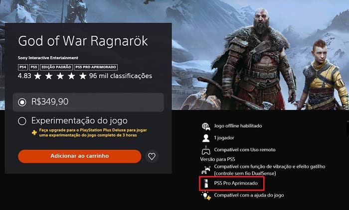 God of War Ragnarok e Monster Hunter Wilds receberão aprimoramento no PS5 Pro 2 God of War Ragnarok com selo de PS5 Pro aprimorado