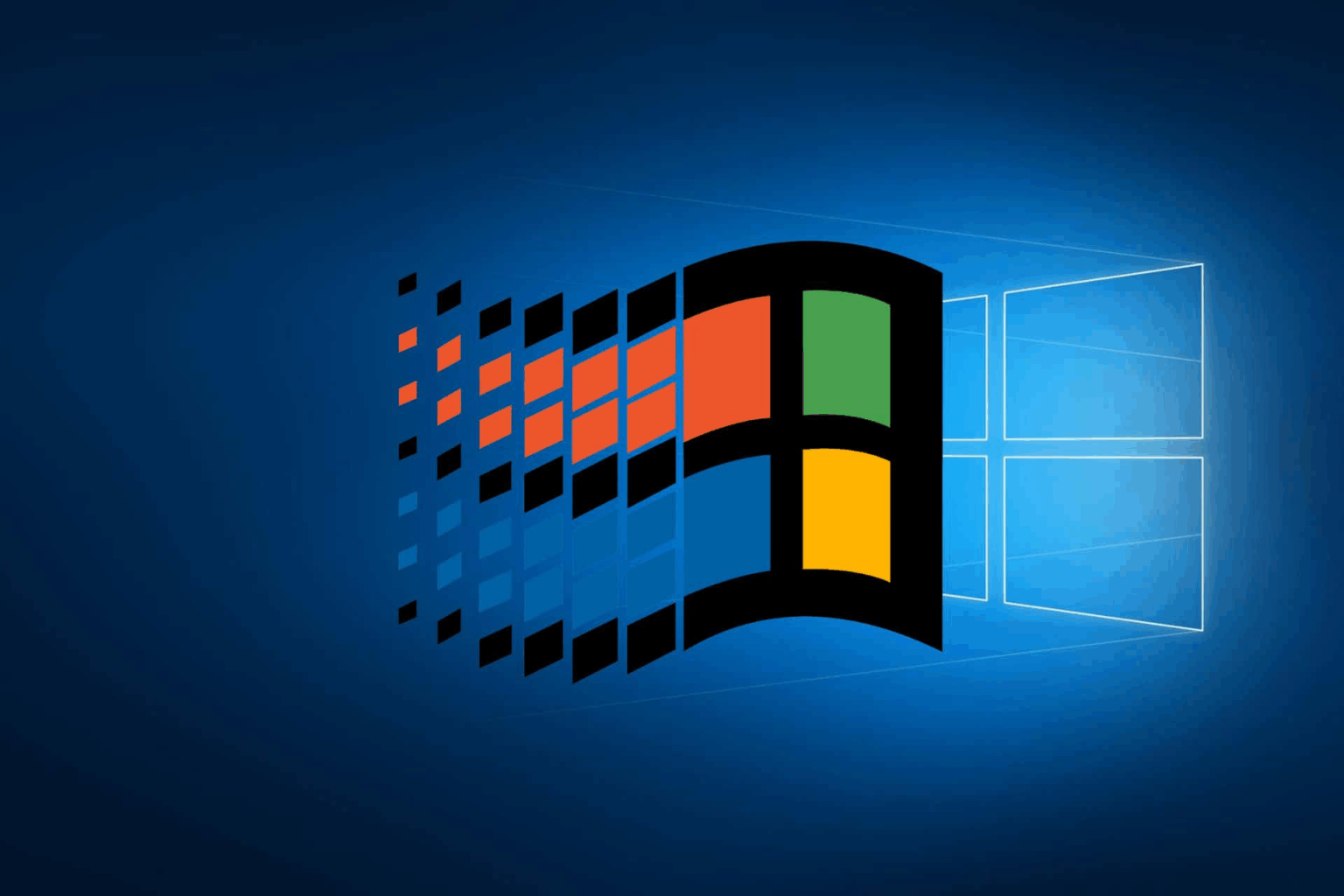 Windows 11 com visual do Windows 98