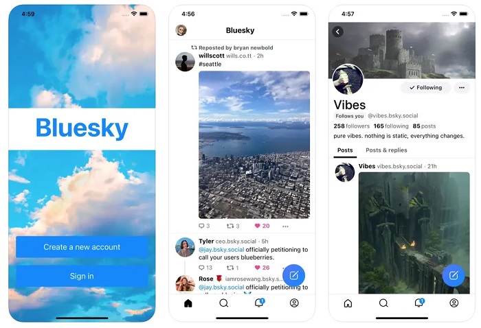 Bluesky ganhou 700.000 usuários em uma semana, a maioria vindo dos EUA 2 Bluesky